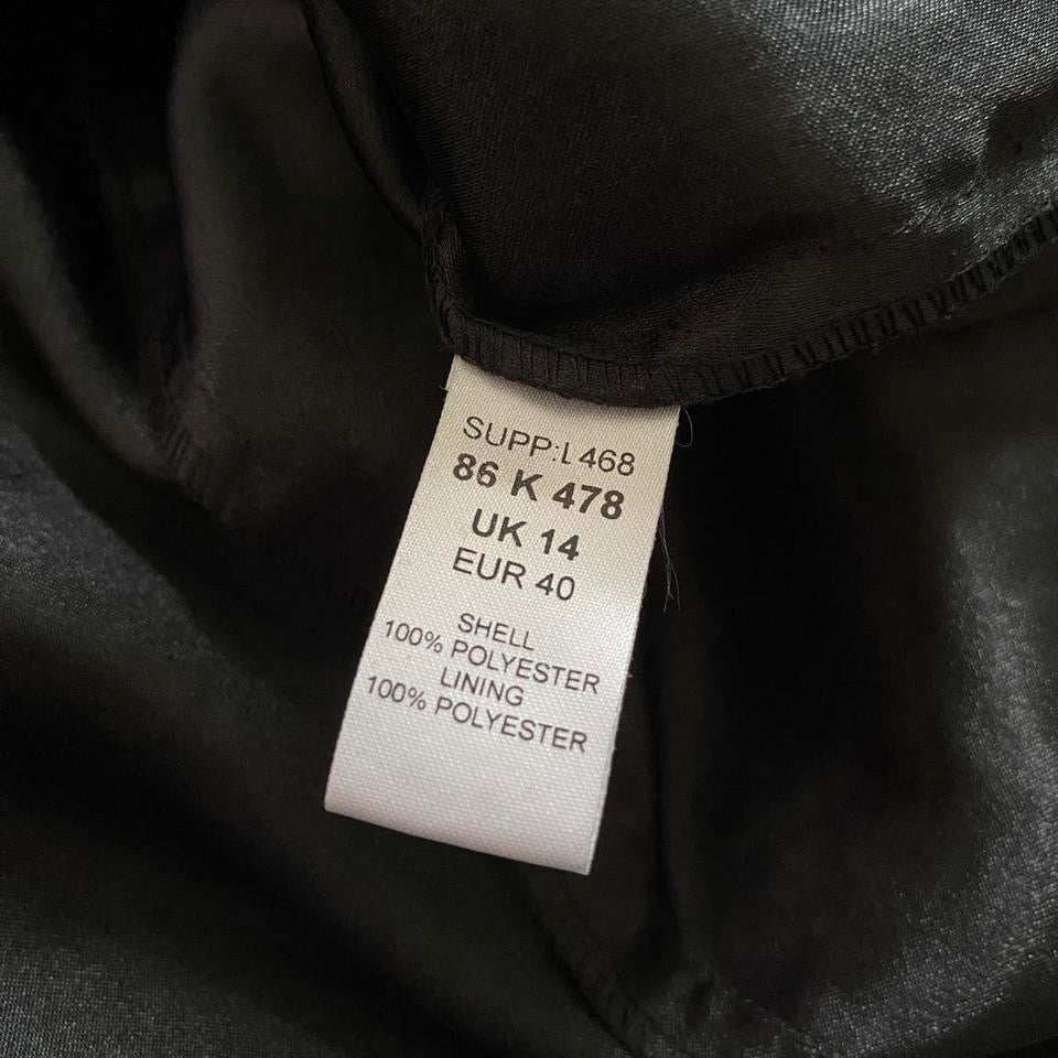 Black & white Kaleidoscope beaded strapless evening dress UK 12 & 14 available