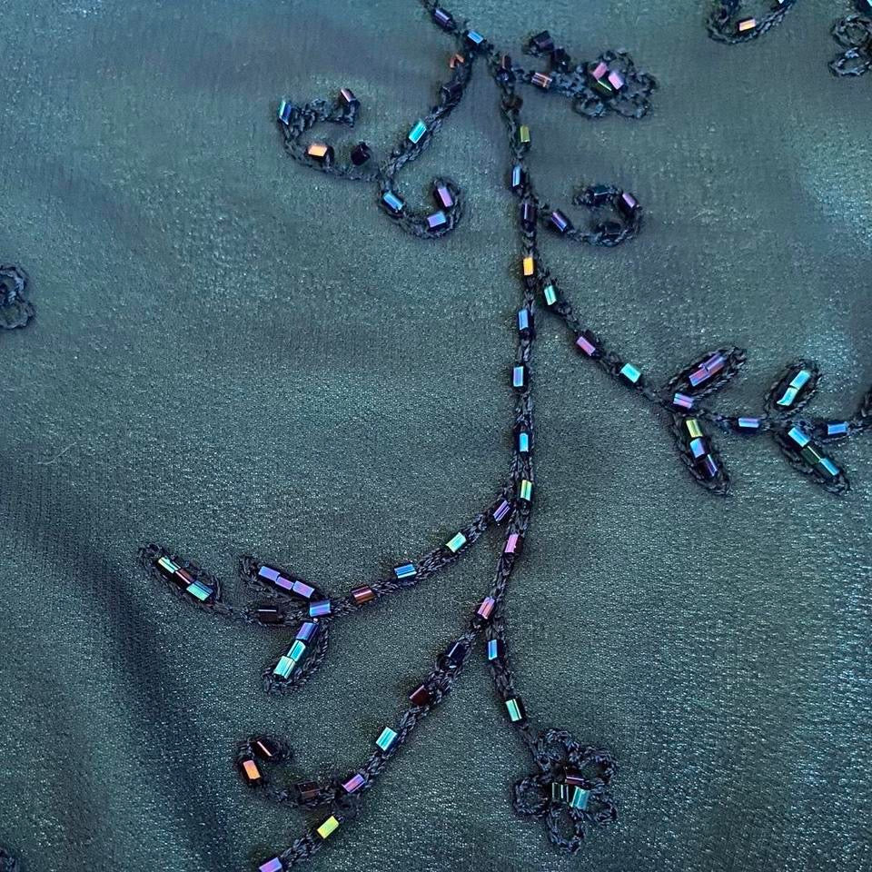 Blue Debut beaded evening dress UK 16