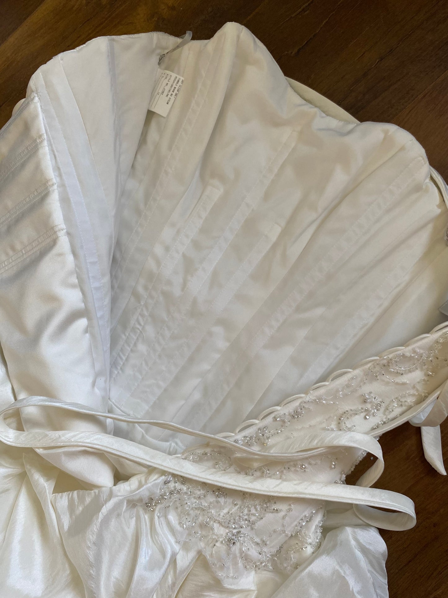 Maggie Sottero Couture strapless wedding gown uk 12