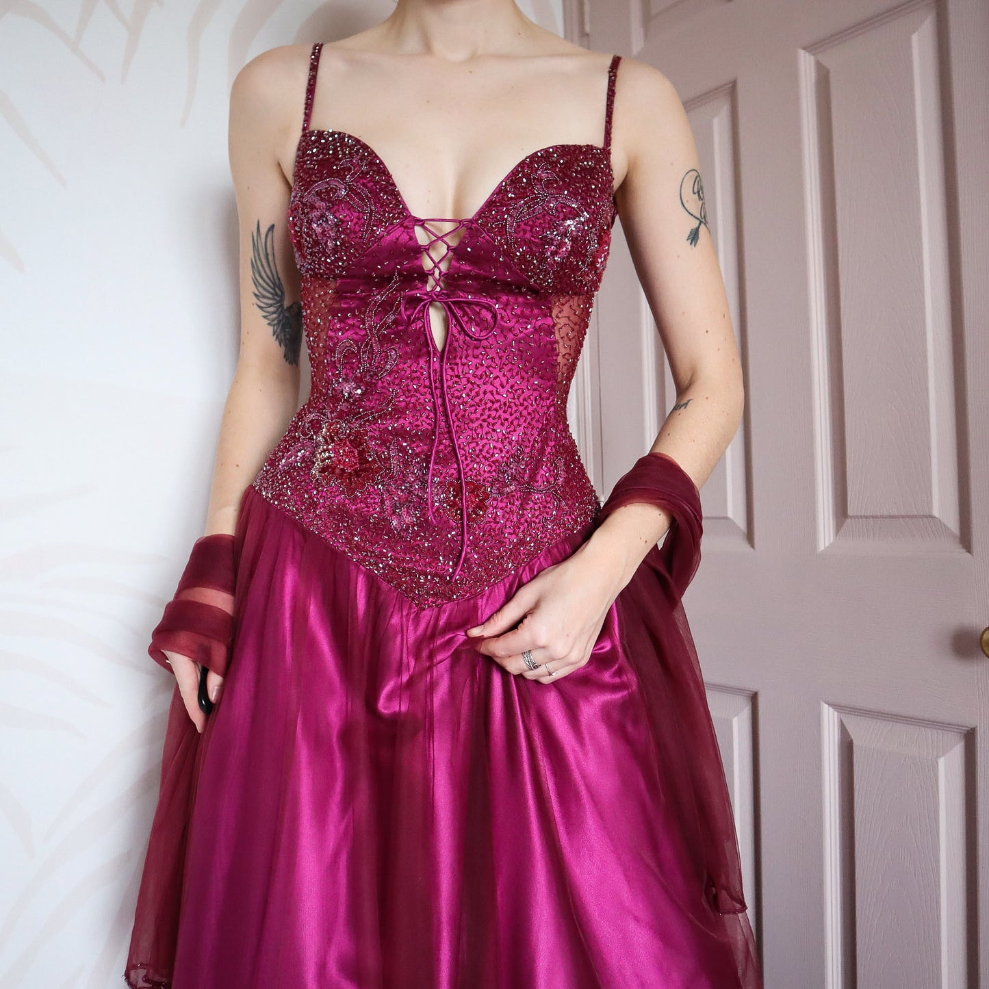 YVE London a-line ball gown UK 10