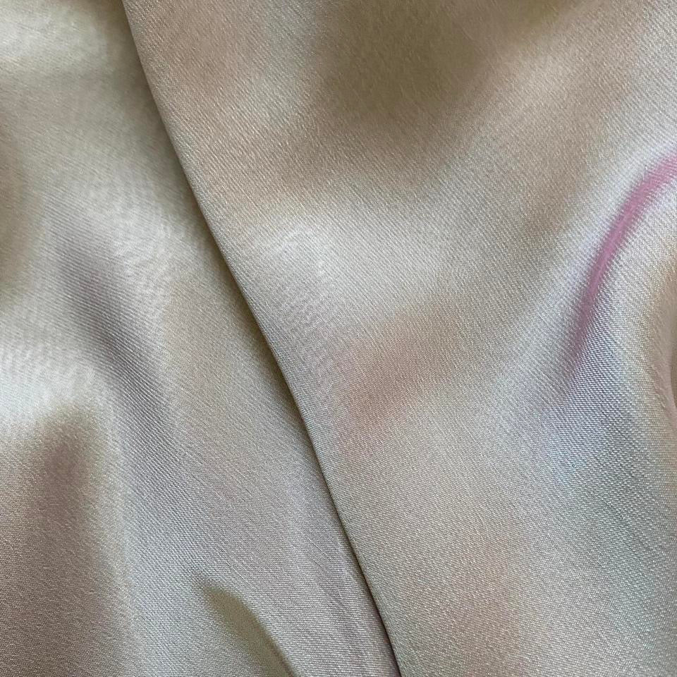 Subtle green evening dress with trail UK 10