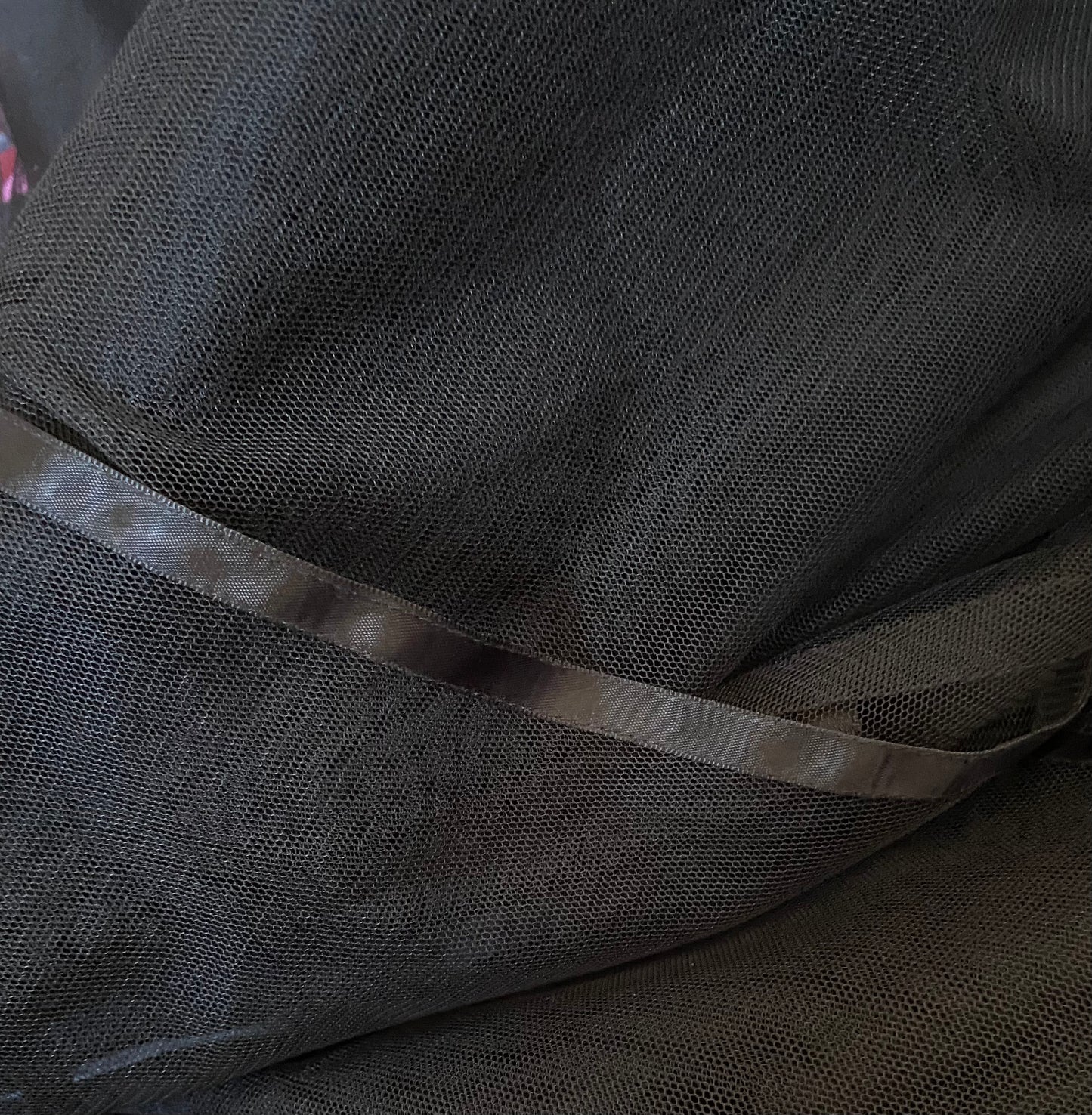 Black layered lace up evening dress UK 8 & UK 10