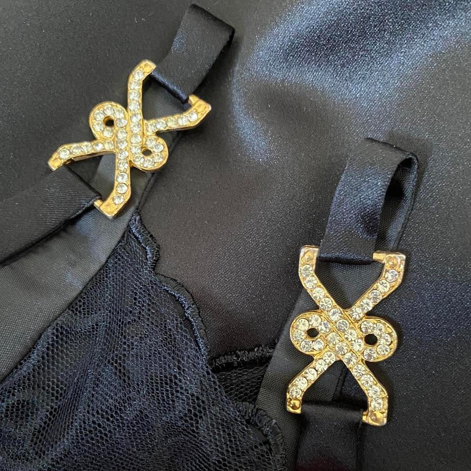 Black John Charles a line evening dress UK 10