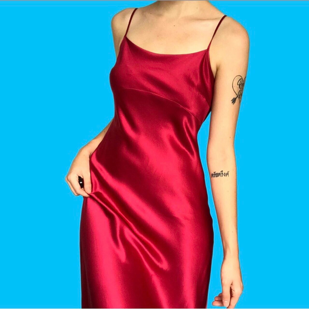 Beautiful 100% silk pink slip prom dress UK 12