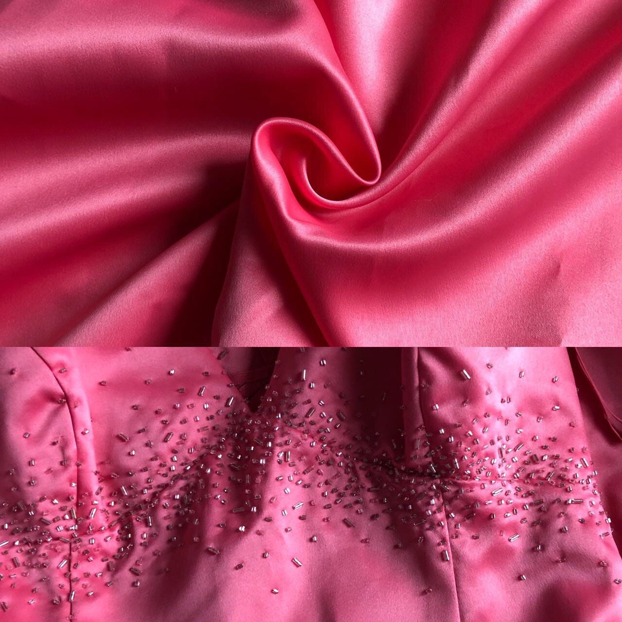 Beautiful peachy pink evening prom dress UK 12