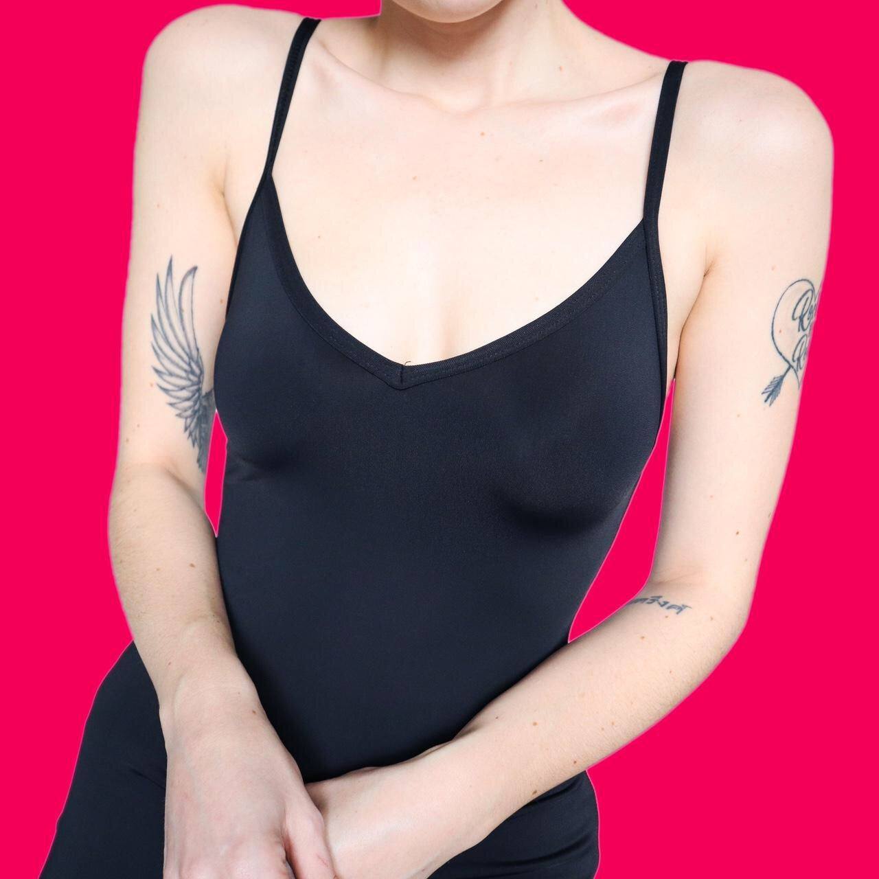 Super chic black stretch bodycon midi dress with caged back UK S