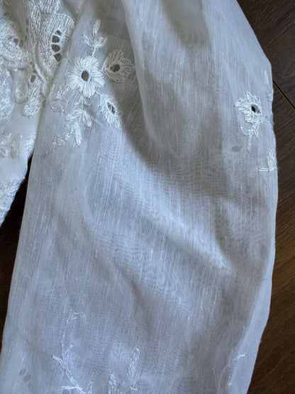 Pronuptia 70s long sleeve wedding dress uk 10
