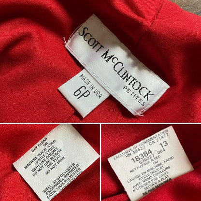 Scott McClintock red stretch halter dress uk 10