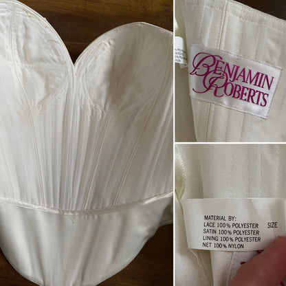 Benjamin Roberts ivory 2-piece wedding set uk 10