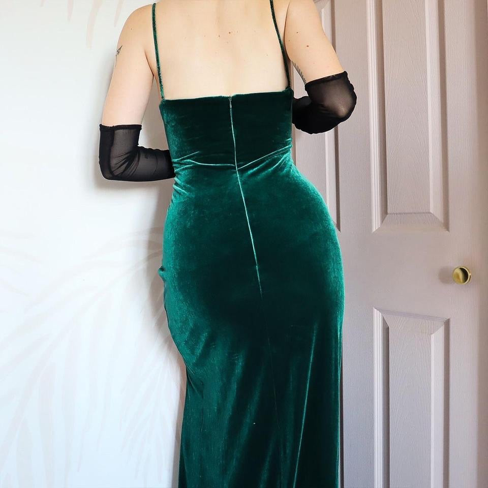 Green Velvet Bernshaw Bodycon Dress UK 16