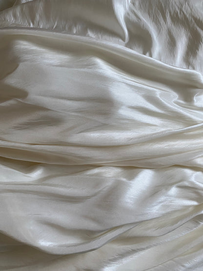 Draped strapless Veromia wedding gown UK 12