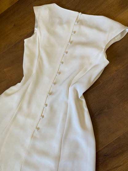 Monsoon cream ivory wedding dress uk 8