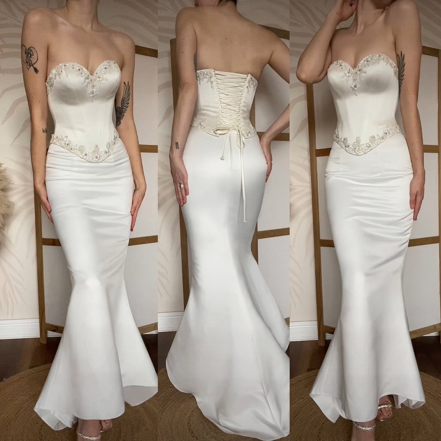 Benjamin Roberts ivory 2-piece wedding set uk 10