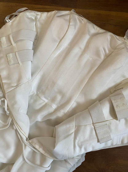 Ivory strapless Sincerity Bridal wedding dress uk 12