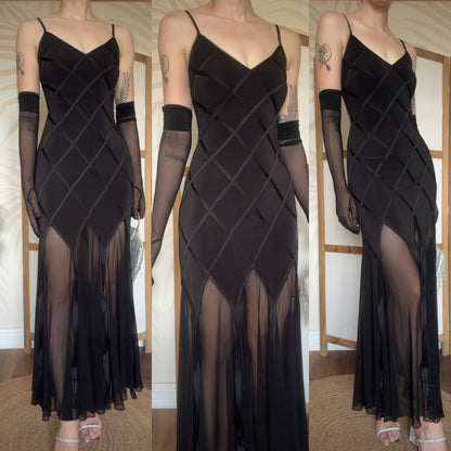 Joseph Ribkoff black stretch evening dress uk 12