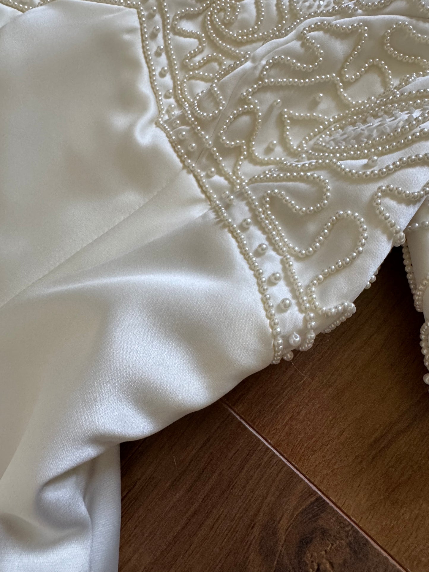 Hilary Morgan ivory satin wedding dress uk 12