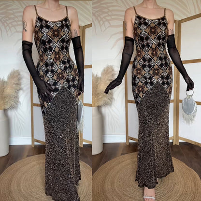 Aftershock silk beaded & sequin evening dress uk 12