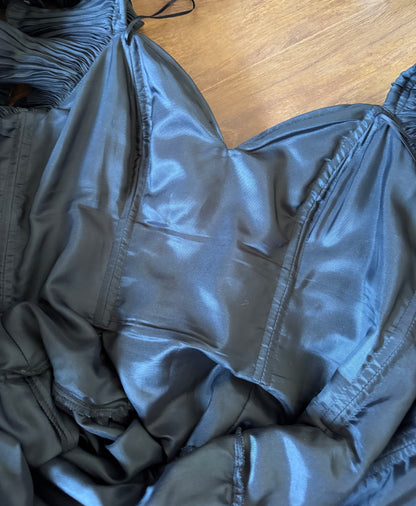 John Charles 80s black prom dress uk 12-14