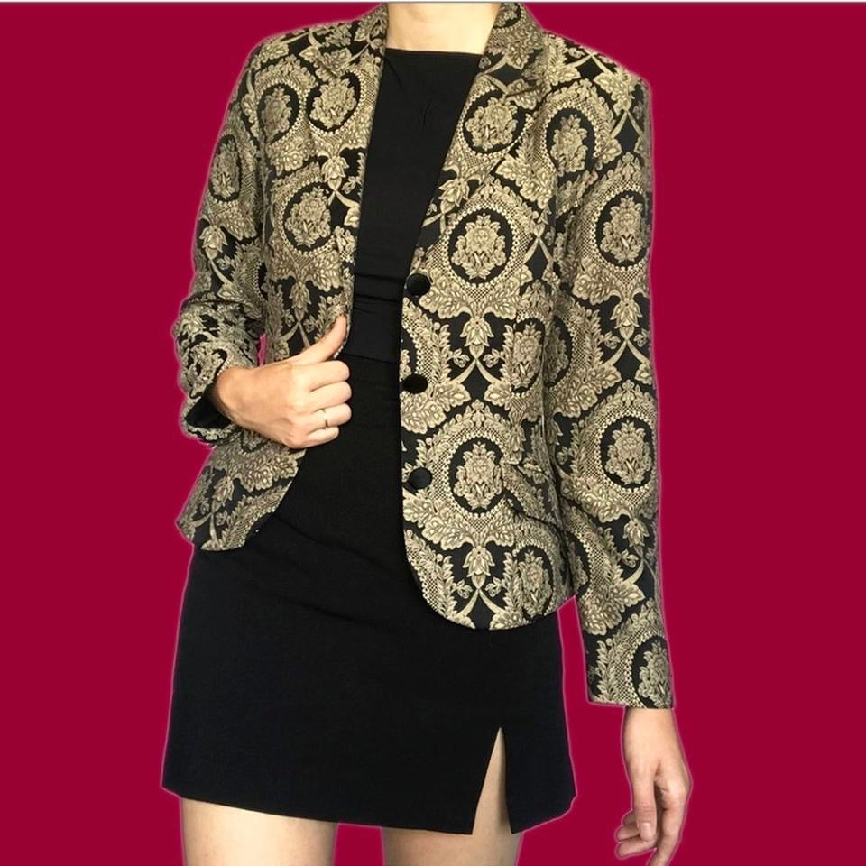 Monsoon Twilight black & gold blazer UK 10