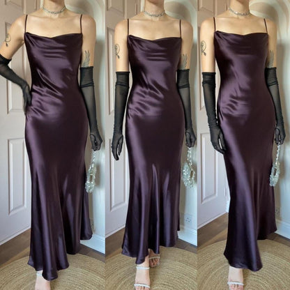 Monsoon maroon silky slip dress UK 8