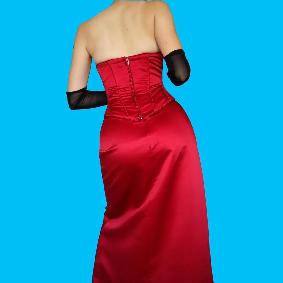 Red Hilary Morgan 2 piece evening set UK 10-12