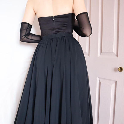 Frank Usher black chiffon skirt UK 10