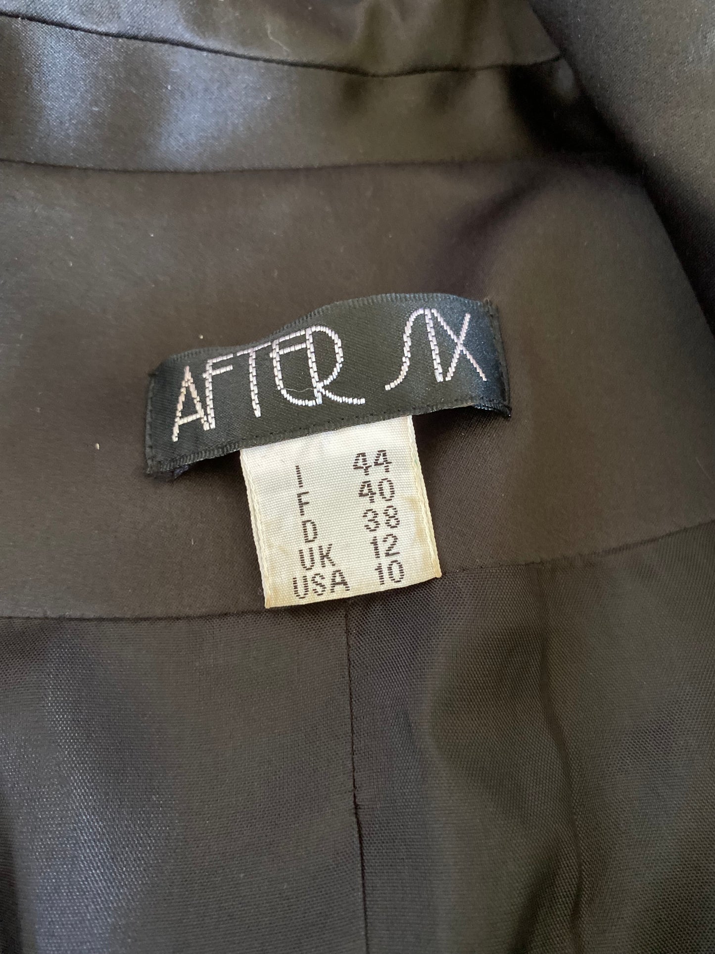 After Six black corset style jacket UK 10/12