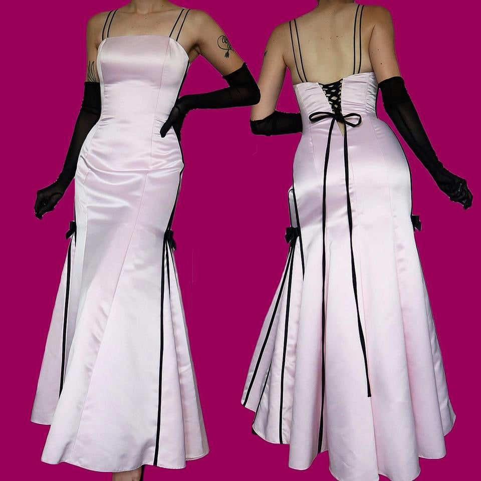 Scott McClintock baby pink evening gown UK 14