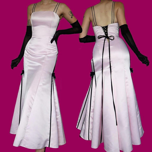 Scott McClintock baby pink evening gown UK 14