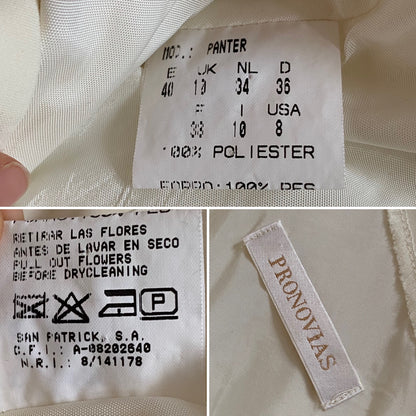 Ivory ethereal long sleeve wedding dress uk 10