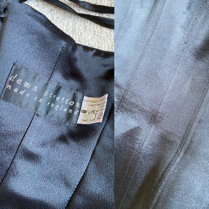 Dawn Stretton silky black corset uk 8