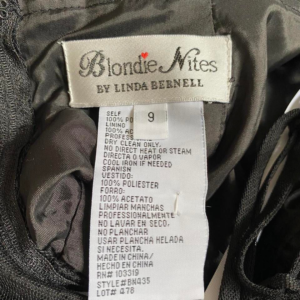 Black Blondie Nites Lace A-Line Prom Dress UK 10