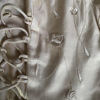 Shimmery gold 3-piece top, skirt & shawl set UK 8-10