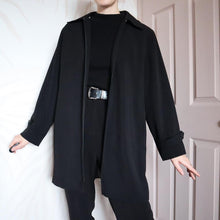 Load image into Gallery viewer, Light black jacket with belt UK 14
