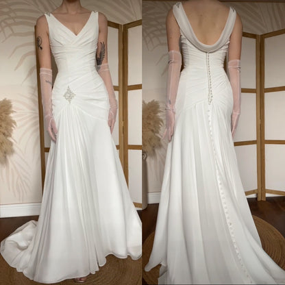 Ellis bridal ivory wedding dress uk 8-10
