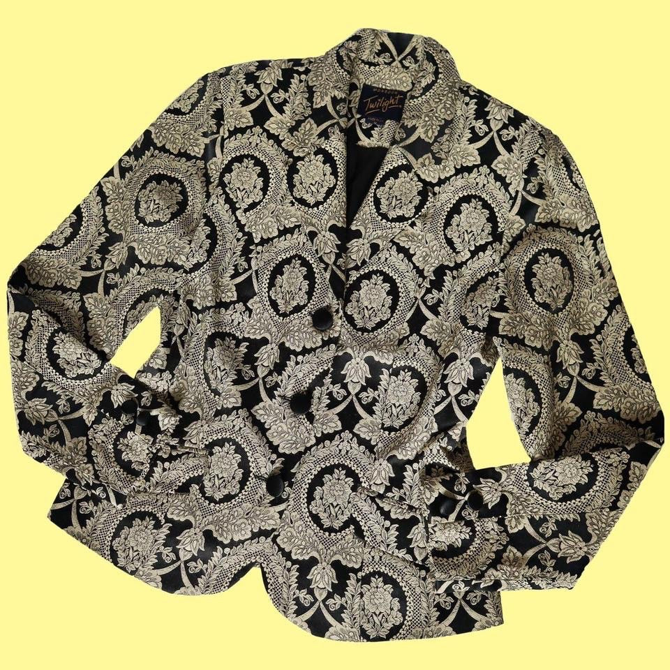 Monsoon Twilight black & gold blazer UK 10