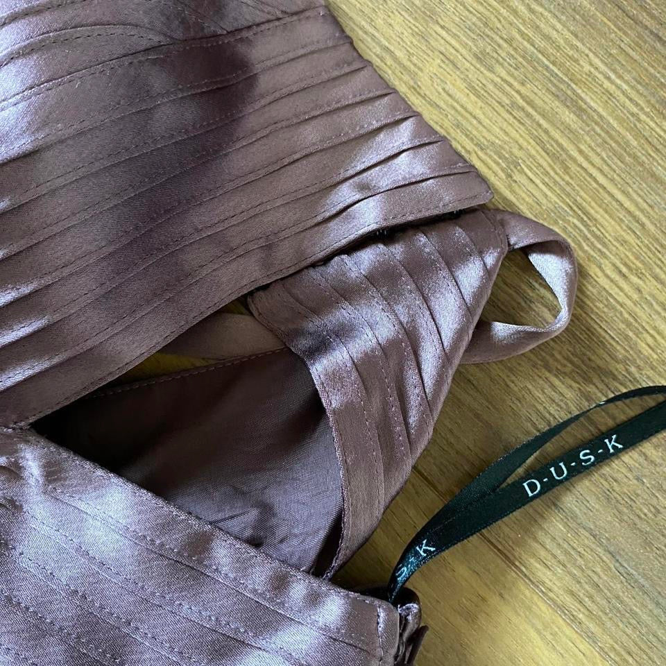 Dusky purple cut out evening dress UK 10