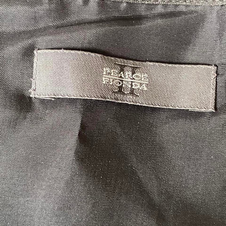 Black Pearce Fionda Flared Hem Evening Gown UK 8 & UK 12