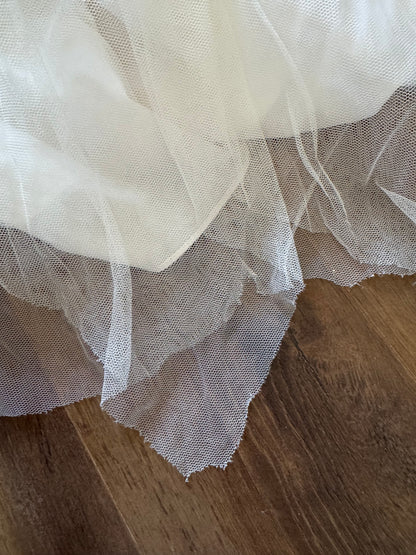 Green taffeta prom fairy 2-piece uk 8