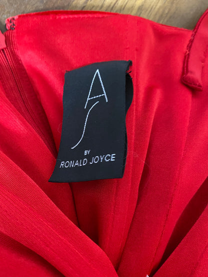 Red velvet after six corset top UK 14