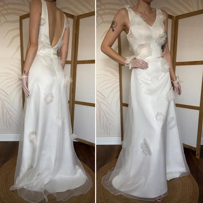 Alexia blush floral wedding dress UK 10