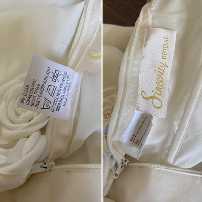 Sincerity Bridal ivory a-line wedding dress uk 6-8