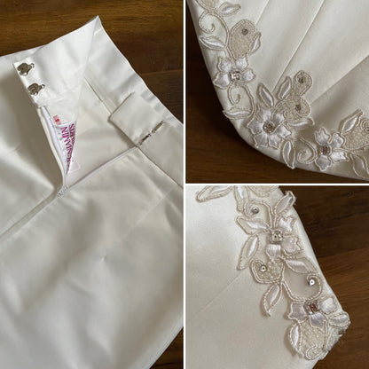 Benjamin Roberts ivory 2-piece wedding set uk 10