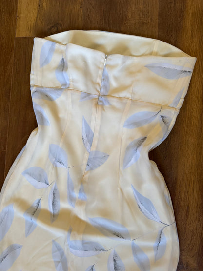 Nick Coleman pale yellow summer dress uk 12