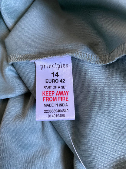 Bead & sequin Principles midi dress & shawl UK 14