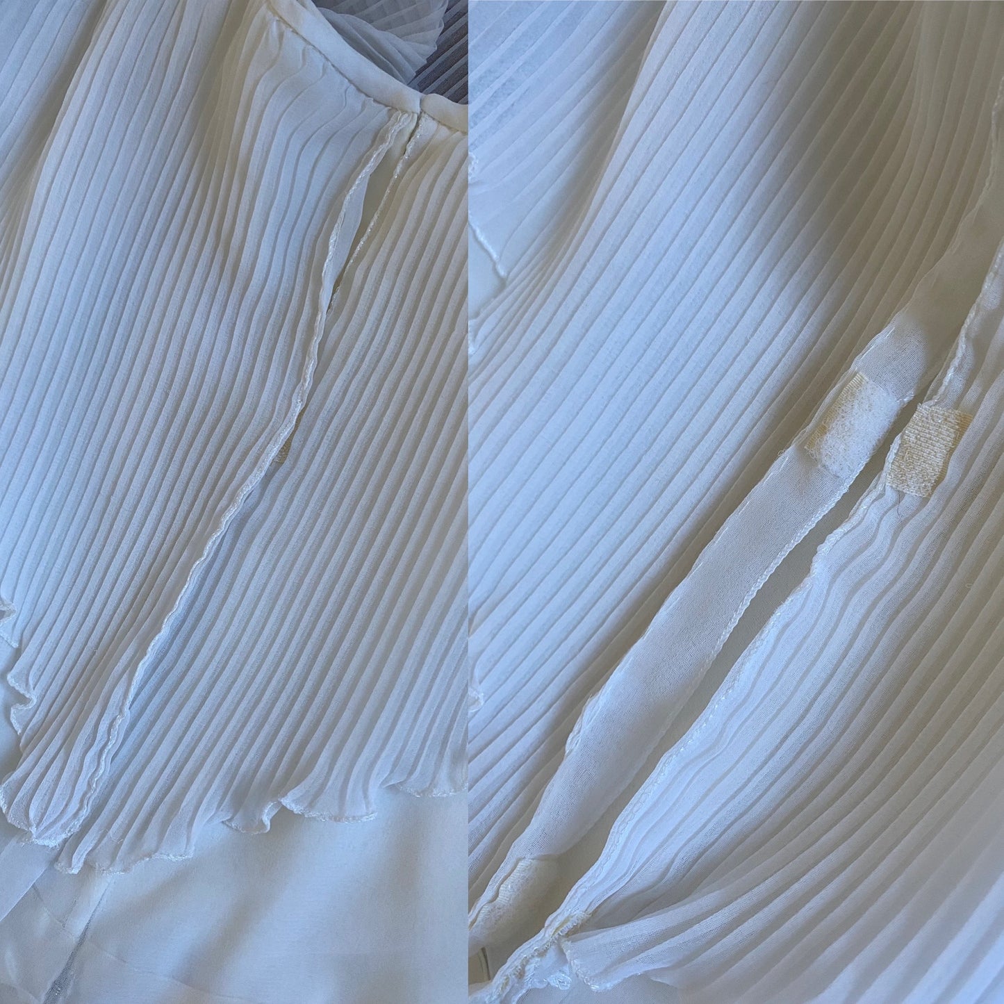 John Charles 70s white floaty wedding dress uk 12