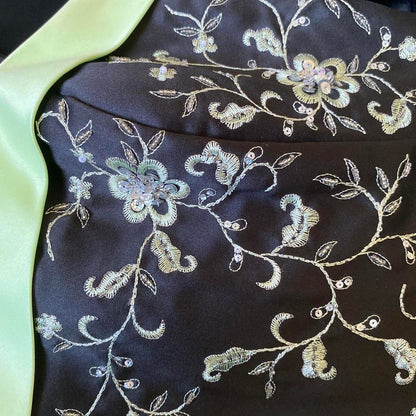 Green & Black Morgan & Co Strapless A-line Prom Gown UK 10-12