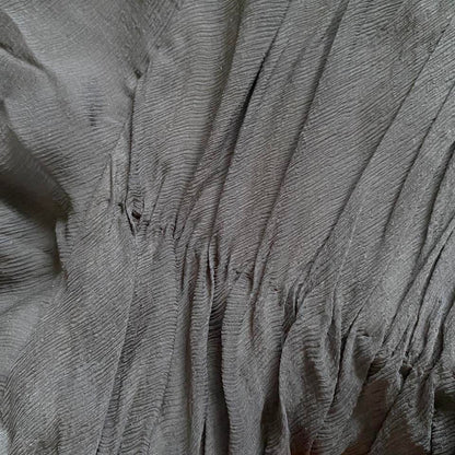 Black 100% silk strapless midi dress UK 12