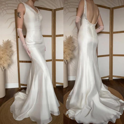Hilary Morgan ivory open back wedding dress uk 10