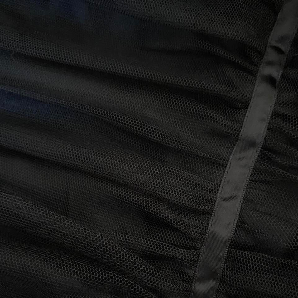 Black layered tulle evening gown UK 8